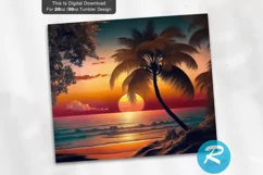 Palm Trees,20oz Skinny Tumbler,20oz Sublimation,Skinny Tumbler,Tumbler Sublimation,20oz Tumbler Wrap,Skinny Tumbler Wrap,Sublimation Design,Skinny Tumbler 20oz,Digital Download PNG,Summer Sublimation,Sunset Sublimation,Sunset On The Beach,Sunset 20oz