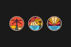 Palm Tree Vintage Logo Labels Product Image 2