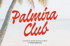Palmira Club A Playful Retro Display Script Product Image 1