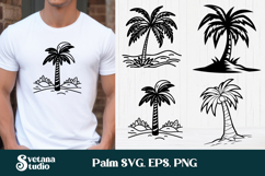 Palm tree SVG | Tropical SVG | Floral SVG Product Image 1