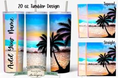 Tropical Beaches 20 oz Seamless Tumbler Sublimation Bundle Product Image 2