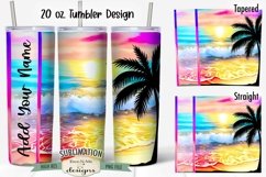 Tropical Beaches 20 oz Seamless Tumbler Sublimation Bundle Product Image 3