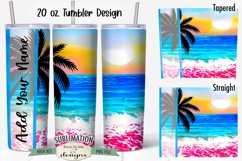 Tropical Beaches 20 oz Seamless Tumbler Sublimation Bundle Product Image 5