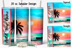 Tropical Beaches 20 oz Seamless Tumbler Sublimation Bundle Product Image 7