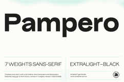 Pampero | Classic Modern Essential Sans 7 weights Product Image 1