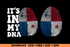 It's in my DNA Panama Flag Fingerprint Sublimation PNG, SVG Product Image 1