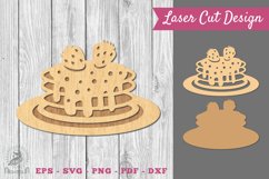Pancake Laser Cut Decoration SVG Product Image 1