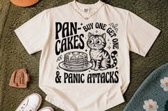 Pancakes &amp; Panic Attacks SVG Design, Funny Quote Product Image 2