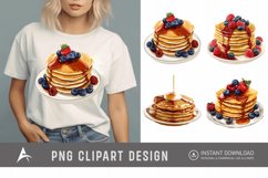 Watercolor Pancakes Clipart Product Image 1