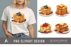 Watercolor Pancakes Clipart Product Image 1