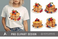 Watercolor Pancakes Clipart Product Image 1
