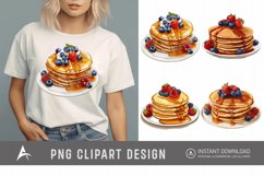 Watercolor Pancakes Clipart Product Image 1