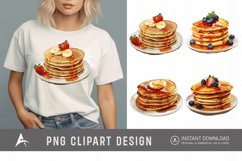 Watercolor Pancakes Clipart Product Image 1