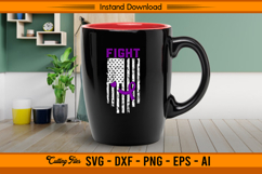 Fight Flag SVG Pancreatic Cancer Awareness Design Product Image 3