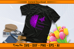 Pancreatic Cancer Awareness SVG Butterfly Flower File Product Image 2