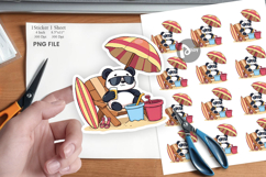 Summer Panda Sticker Product Image 1