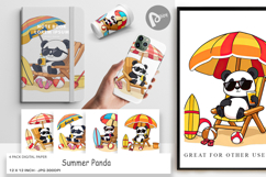 Digital Paper Summer Panda Product Image 1