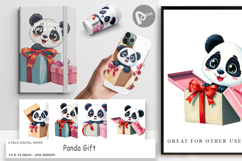Digital Paper Panda Gift Product Image 1