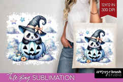 Panda Halloween Tote Bag Coquette Tote Bag PNG Sublimation Product Image 1