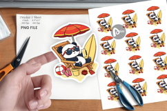 Summer Panda Sticker Product Image 1