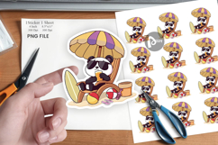 Summer Panda Sticker Product Image 1