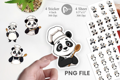Chef Panda Sticker Product Image 1