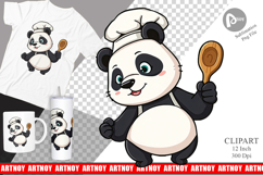 Chef Panda Clipart Product Image 1