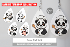 Earring Chef Panda Product Image 1