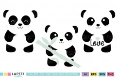 cute panda svg