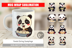 Mug Wrap Panda with Dumplings Product Image 1