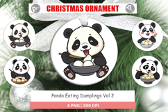 Ornament Panda with Dumplings Product Image 1