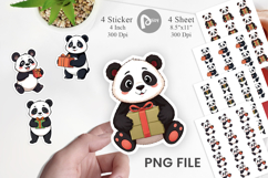 Gift Panda Sticker Product Image 1