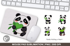 Mouse Pad Love Panda Product Image 1