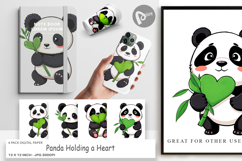 Digital Paper Love Panda Product Image 1