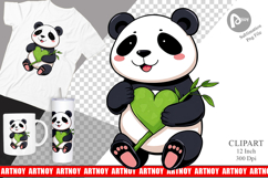 Love Panda Clipart Product Image 1