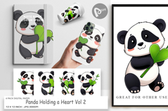 Digital Paper Love Panda Product Image 1