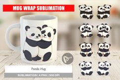 Mug Wrap Hugging Panda Product Image 1