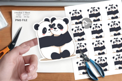 Hugging Panda Sticker Product Image 1