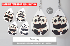 Earring Hugging Panda Product Image 1