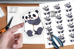 Hugging Panda Sticker Product Image 1