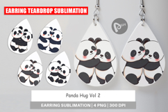 Earring Hugging Panda Product Image 1