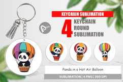 Keychain Balloon Panda Product Image 1