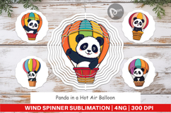 Wind Spinner Balloon Panda Product Image 1