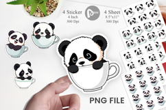 Teacup Panda Sticker Product Image 1