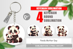 Keychain Panda Mother&#039;s Day Product Image 1