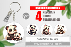 Keychain Panda Mother&#039;s Day Product Image 1