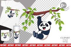 Swing Panda Clipart Product Image 1