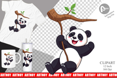 Swing Panda Clipart Product Image 1