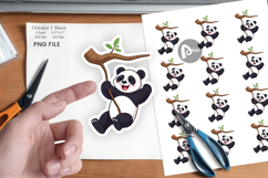 Swing Panda Sticker Product Image 1