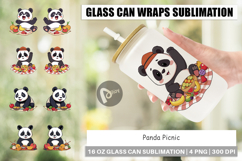 Glass Can Picnic Panda Product Image 1
